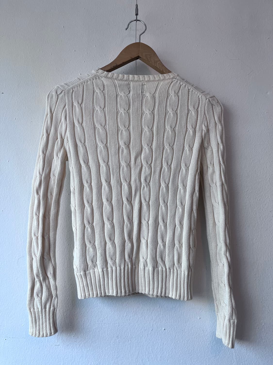 폴로랄프로렌 여성 케이블라운드니트 XS사이즈 상품이미지3