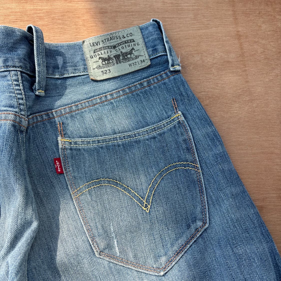  Levi’s 523 Mid Wash Straight Denim 리바이스 상품이미지4