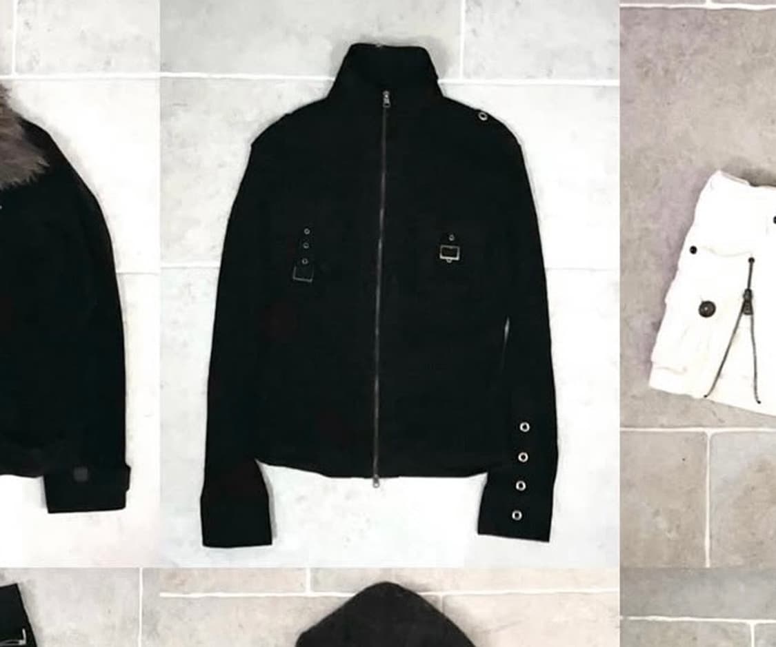 빈티지 니트 골지 집업 탑 일본 빈티지 큐빈 파우닝 와이즈걸 상품이미지2