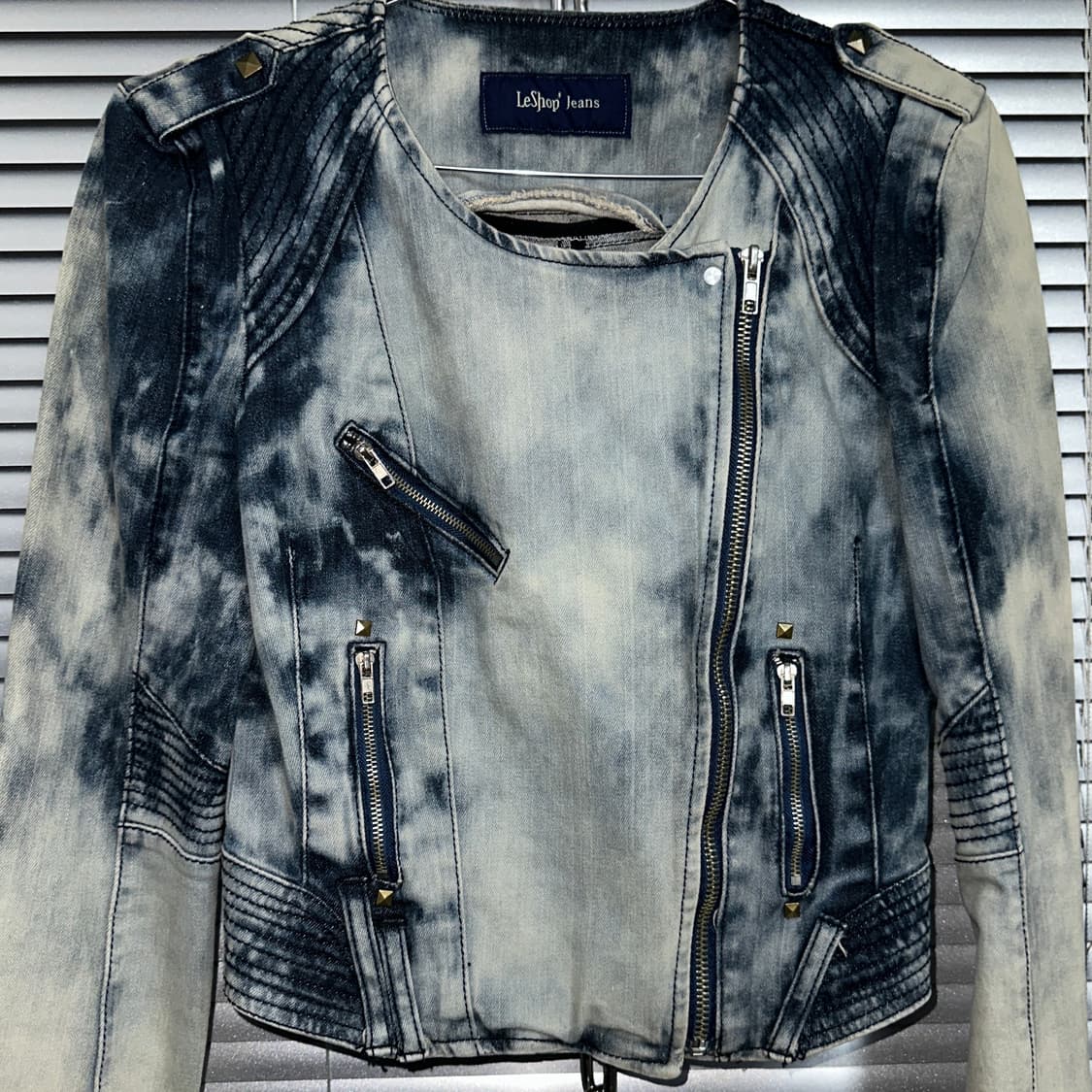 2000s LESHOP JEAN 크롭 데님 자켓 상품이미지3