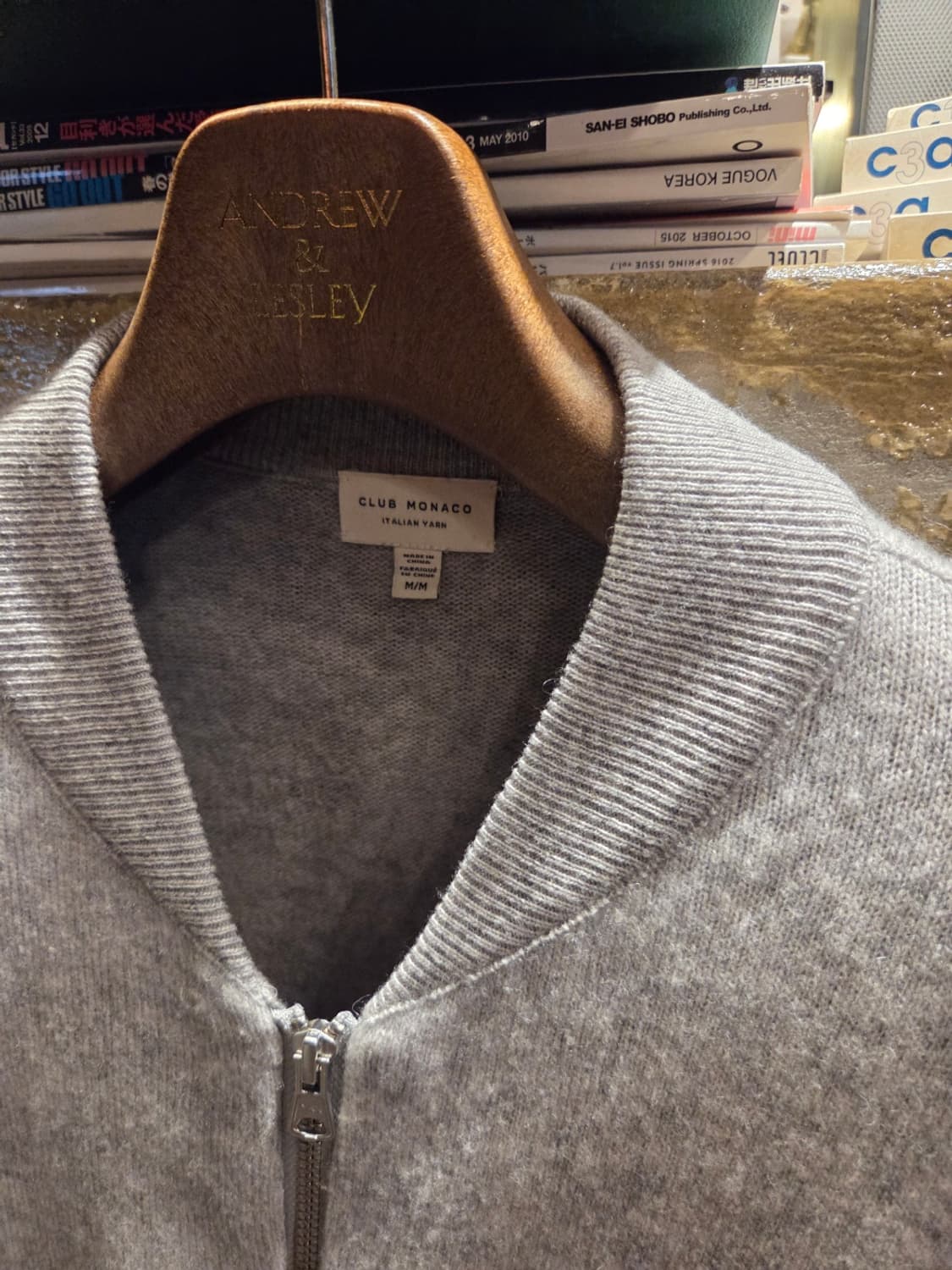 클럽모나코 니트짚업 가디건 상품이미지2