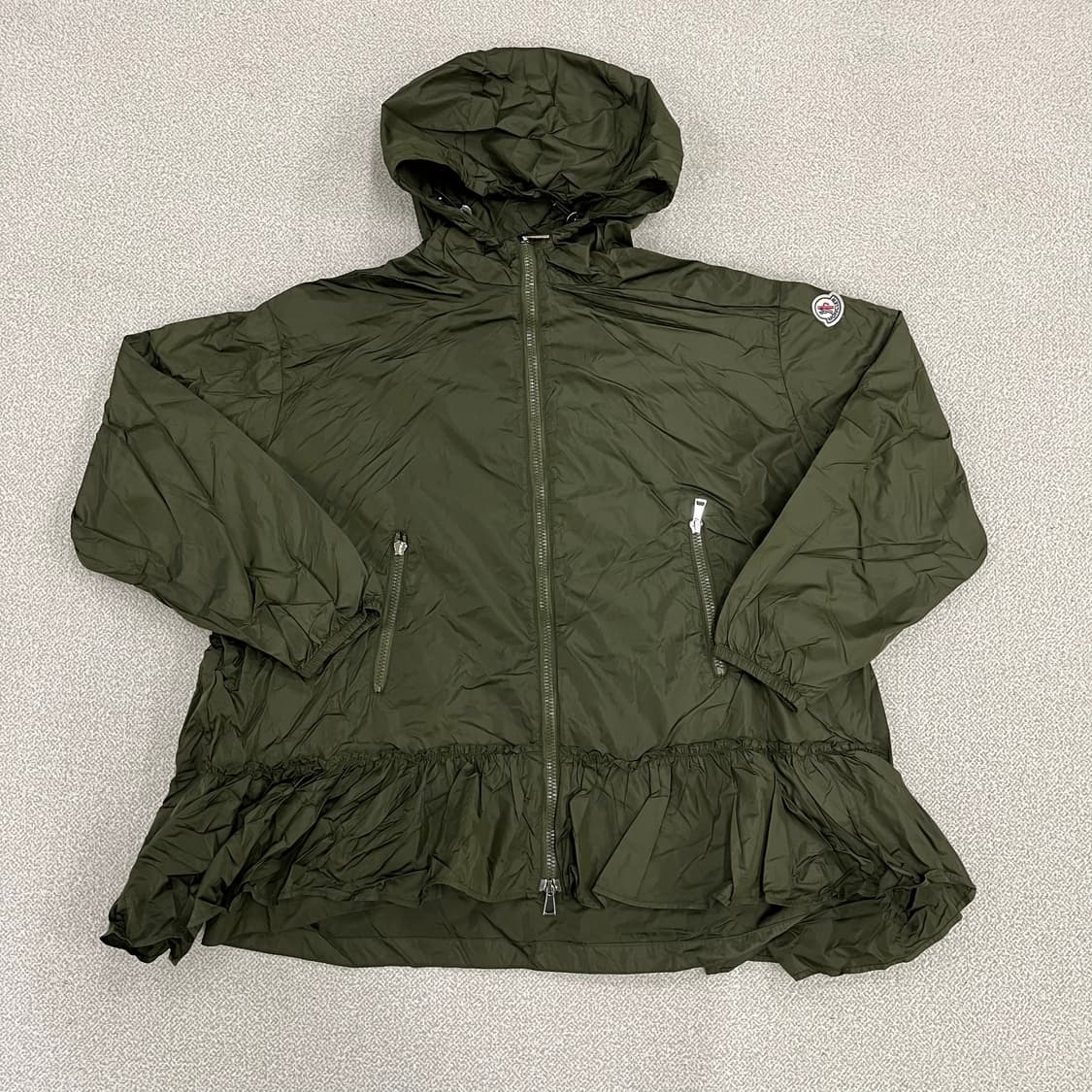 66정도 고급 프릴 후드 바람막이 자켓 0130M1 상품이미지1