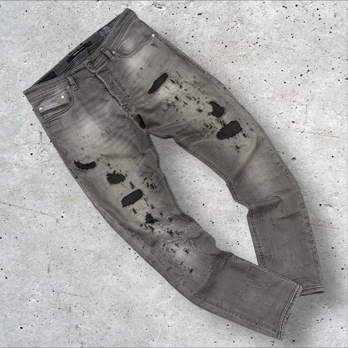[29] 디젤 DNA 데미지 워싱 청바지 데님팬츠 그레이 C324 상품이미지1