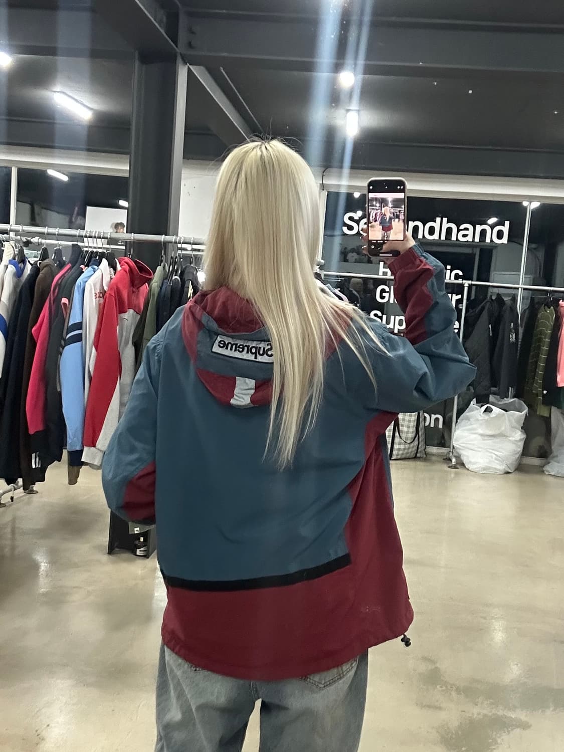 FW18 슈프림 투톤 집업 바람막이 자켓 상품이미지4