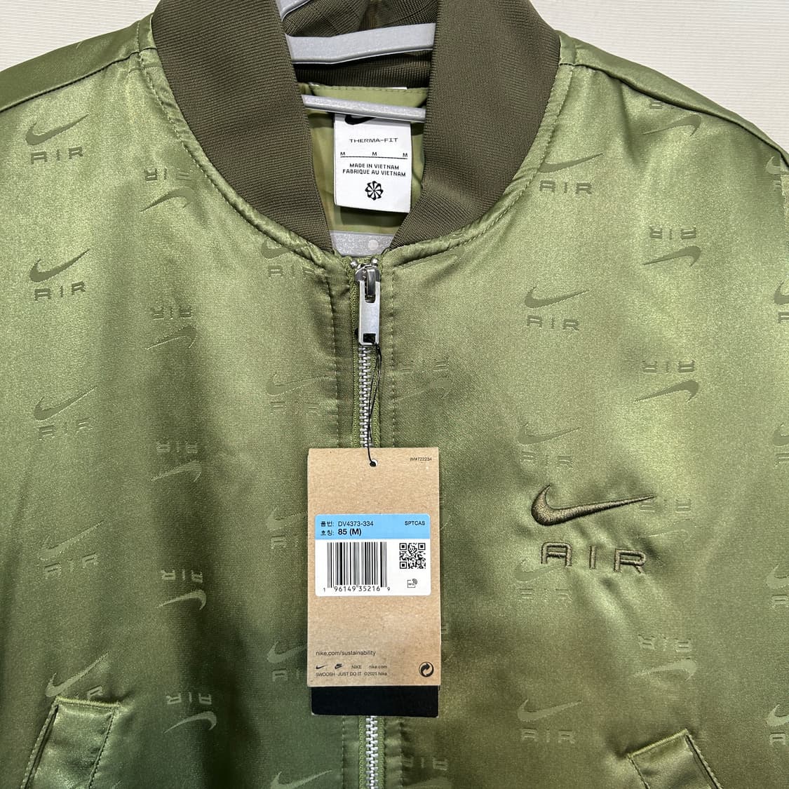 나이키 여성 새틴 봄버 자켓 M 새상품 상품이미지2