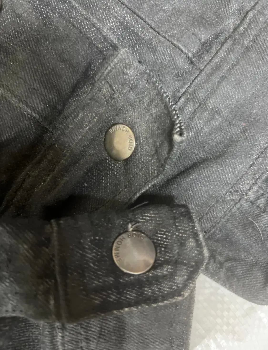 디올옴므 코팅블랙 데님자켓 48 상품이미지5
