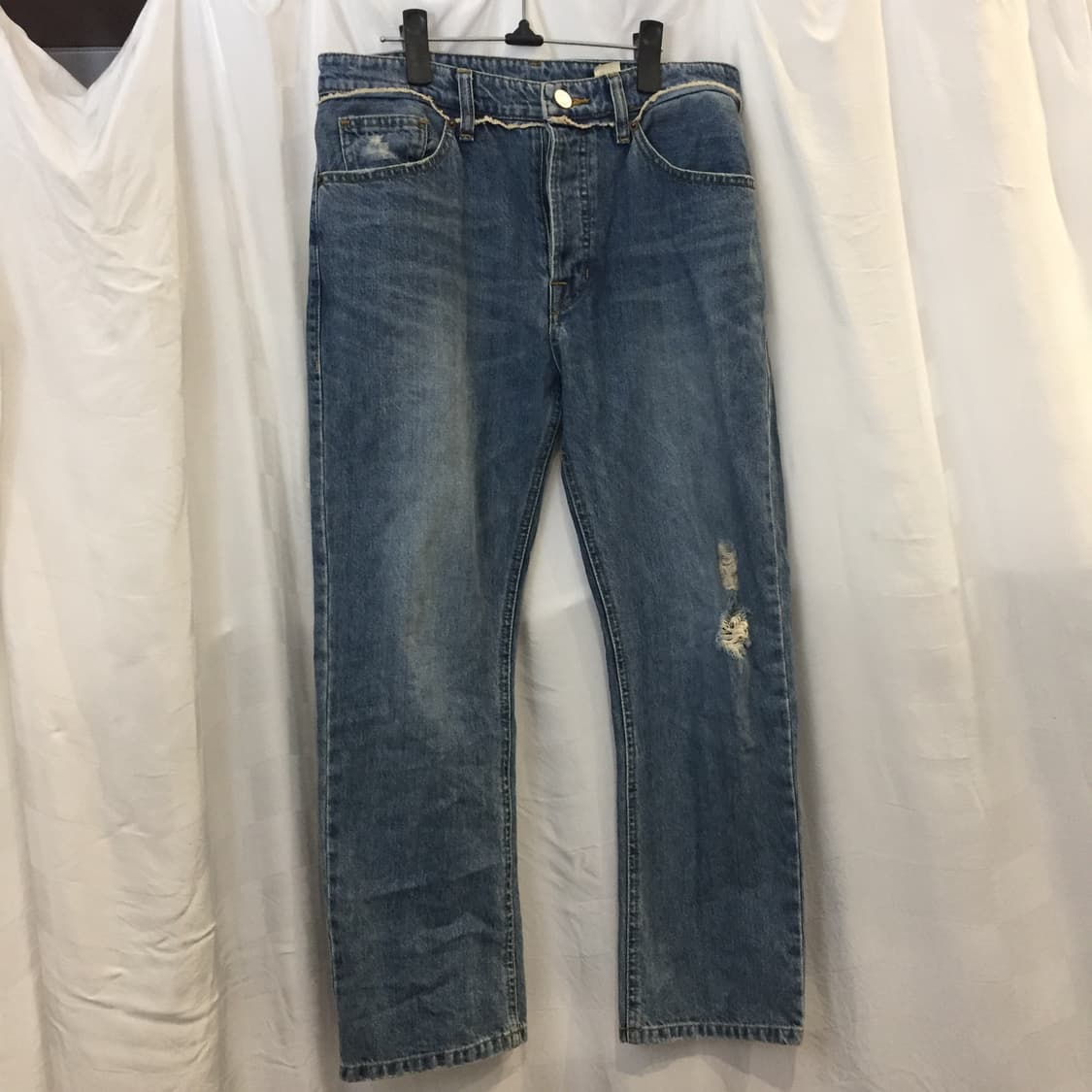 System 시스템 연청 디스트로이드 데님 팬츠 상품이미지5