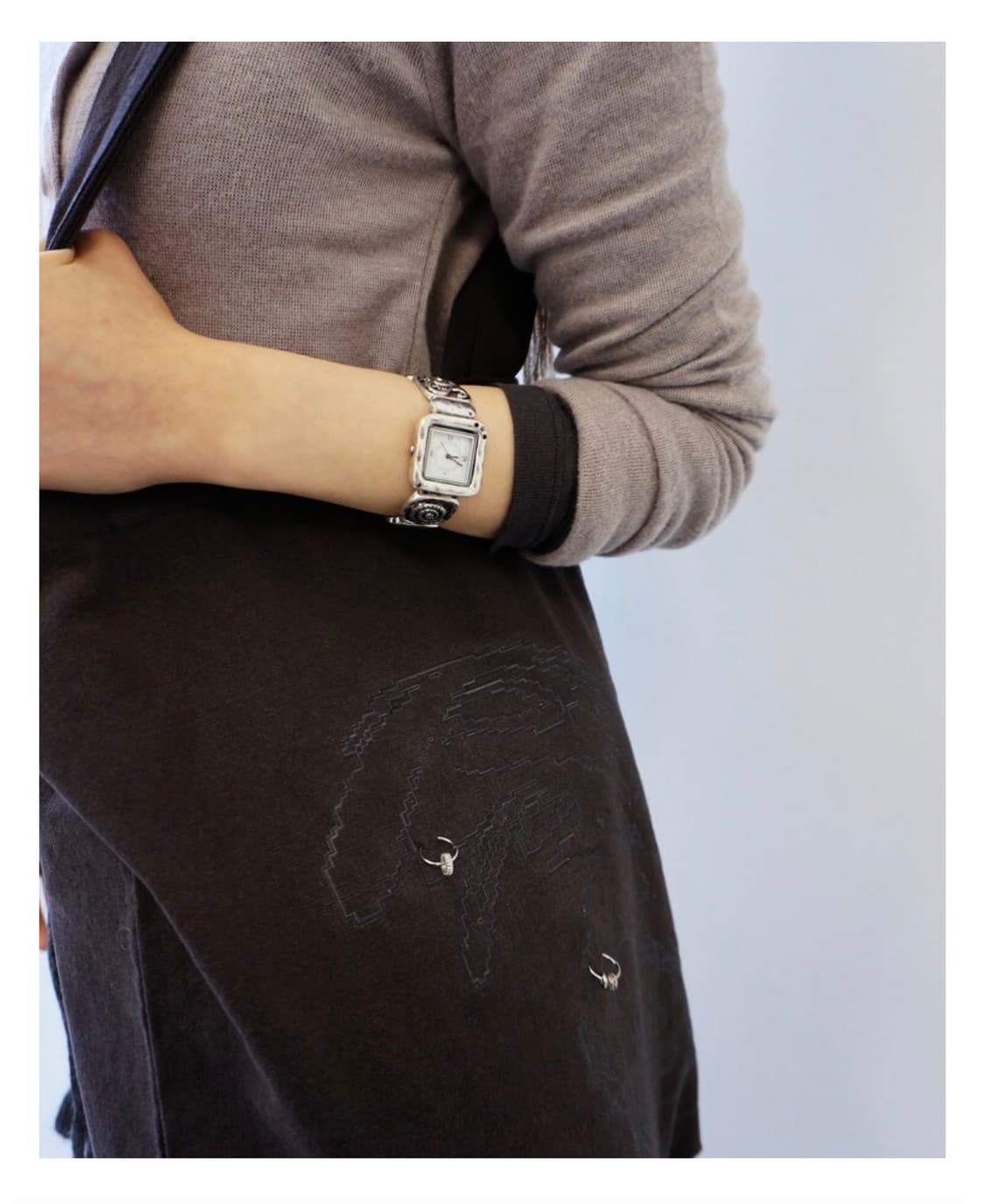 be.sen3ai piercing print shoulder bag 상품이미지3