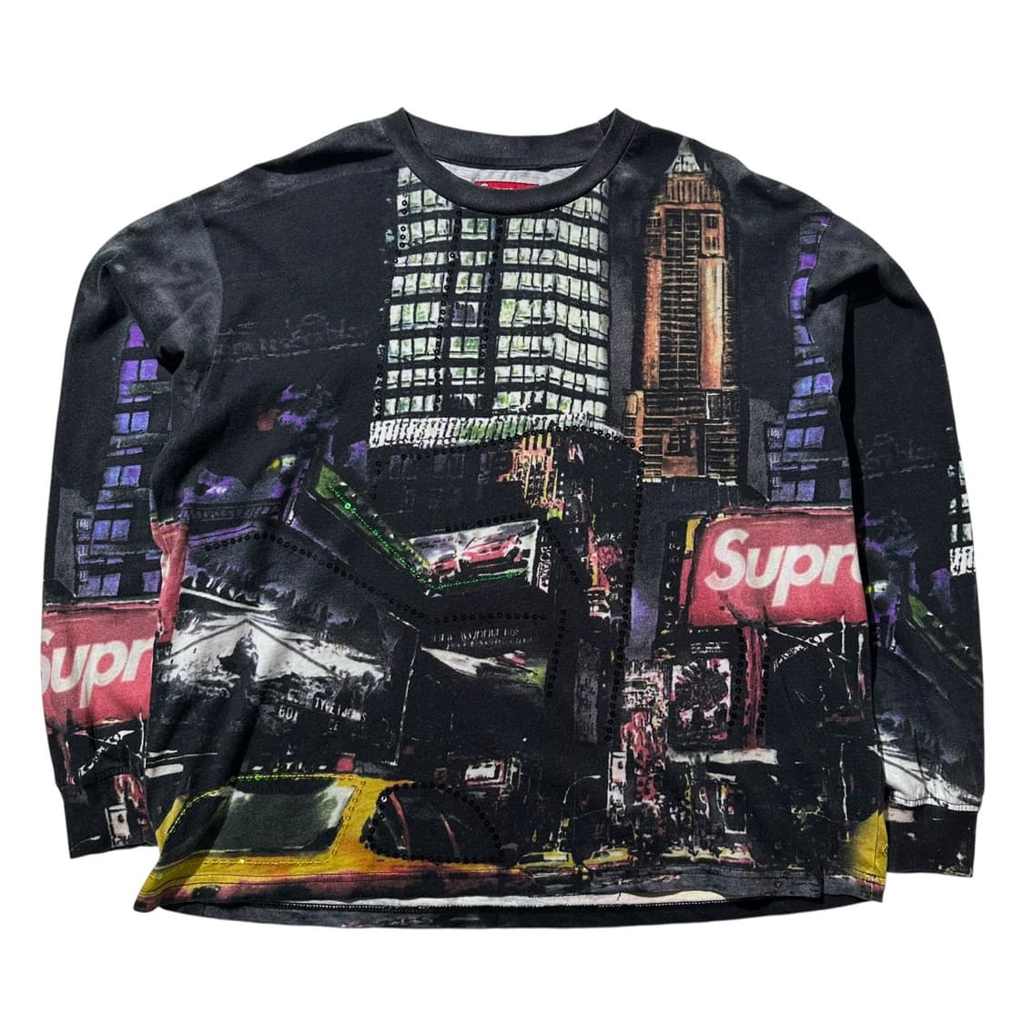 슈프림 스카이라인 시퀸 롱슬리브 티셔츠 상품이미지1