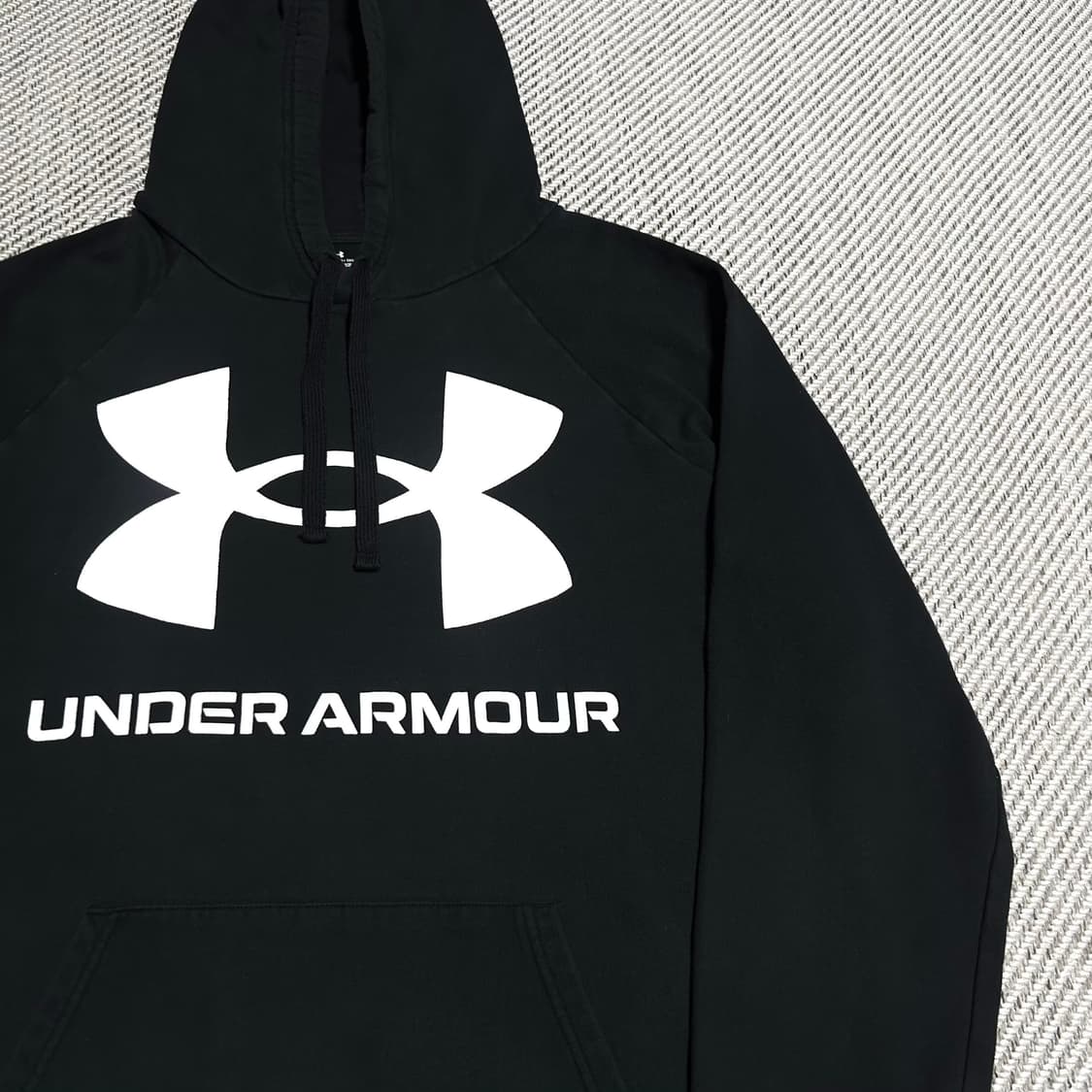 [XL] Underarmour 언더아머 블랙 빅로고 후드티 상품이미지2
