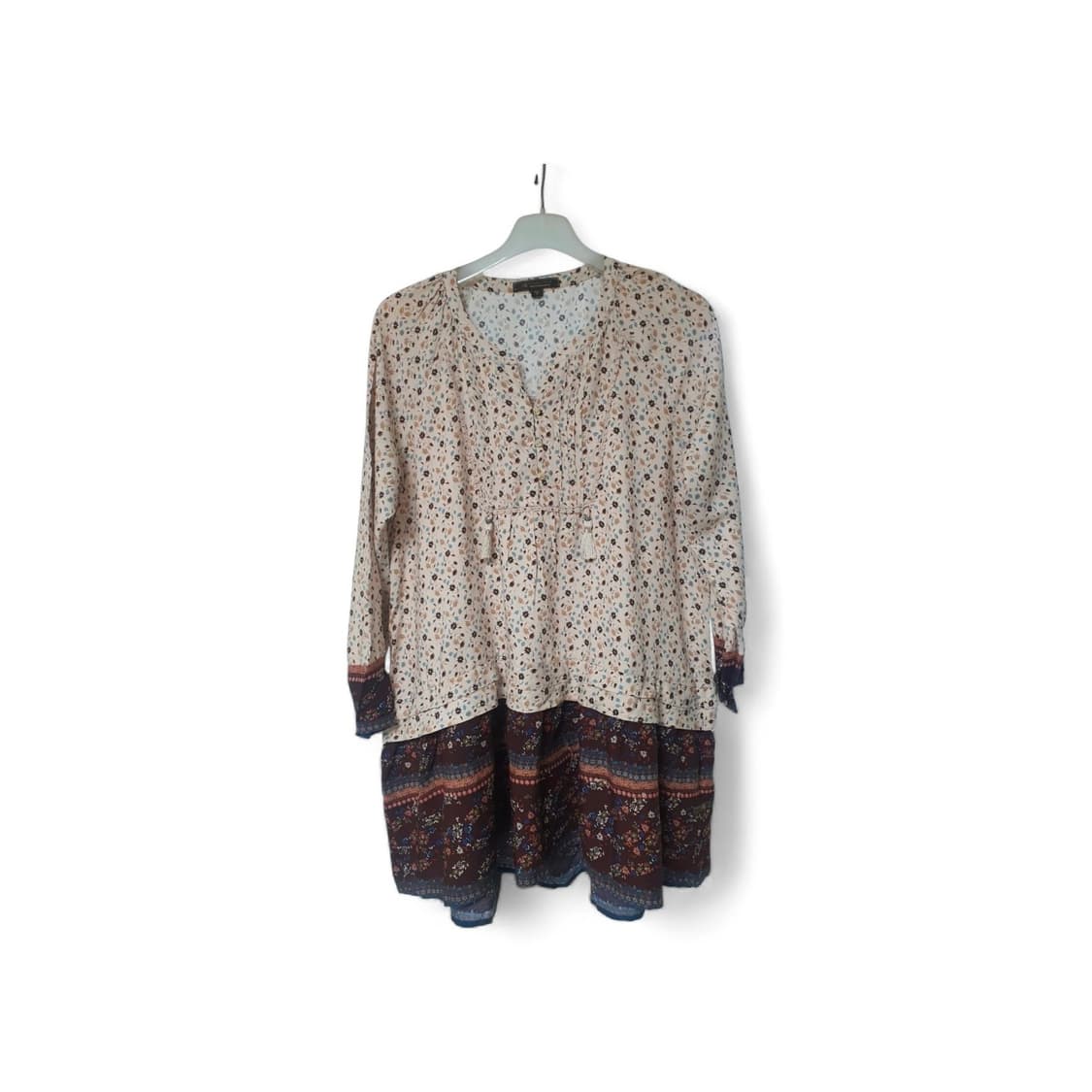 새상품급 써스데이아일랜드 플라워 블라우스 겸 원피스 상품이미지1