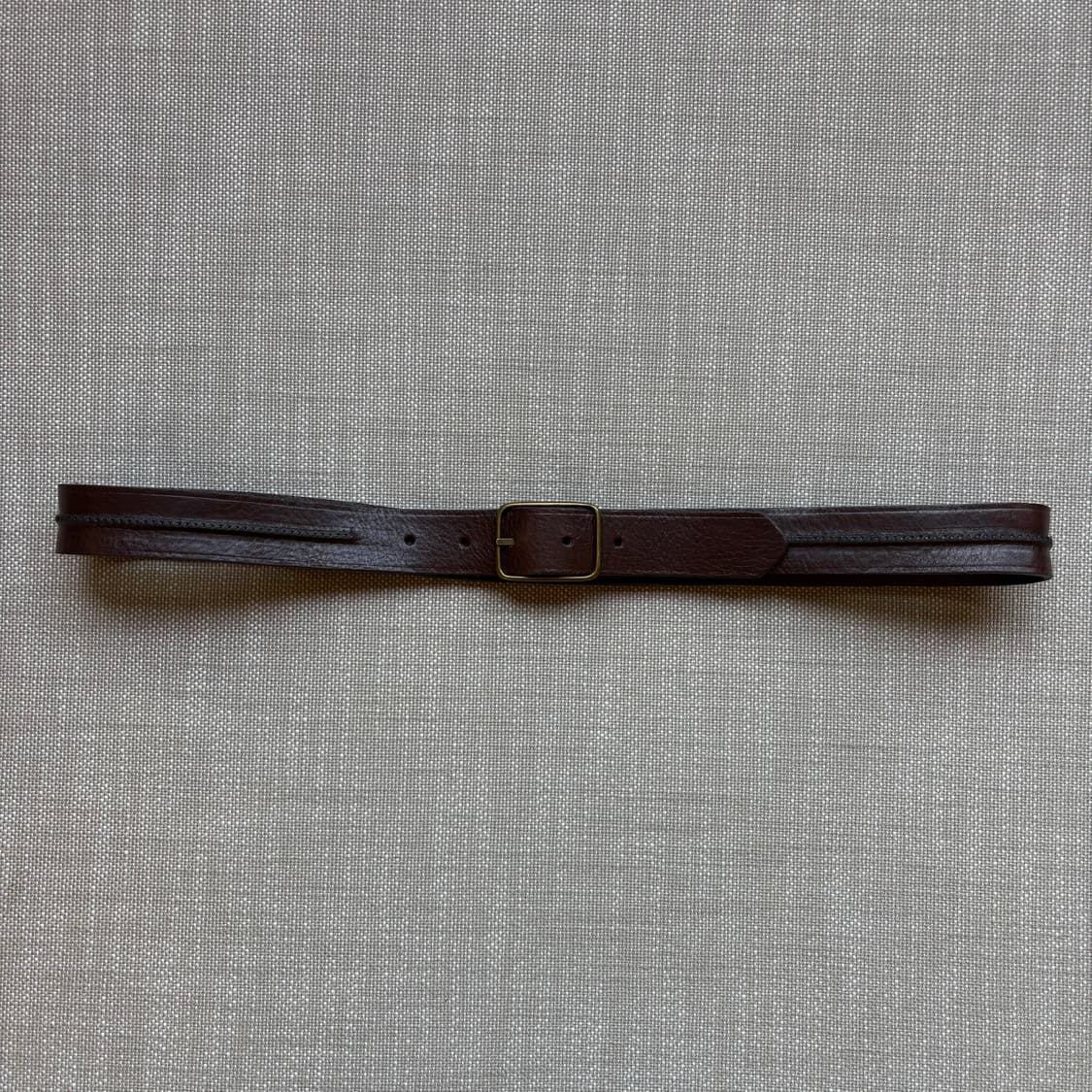 (34-35) Canada 이탈리안 카시스 다크 브라운 레더 벨트 상품이미지2