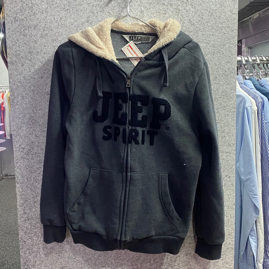 지프 스피릿 빅로고 후드집업 B3168 상품이미지2