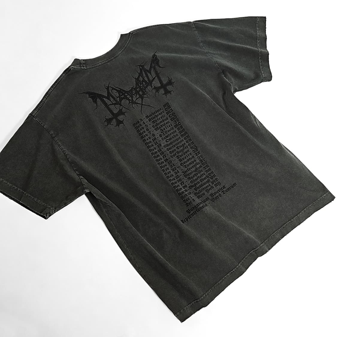 Mayhem 웨스턴 리벳 밴드 투어 티셔츠 (khaki gray) 상품이미지3