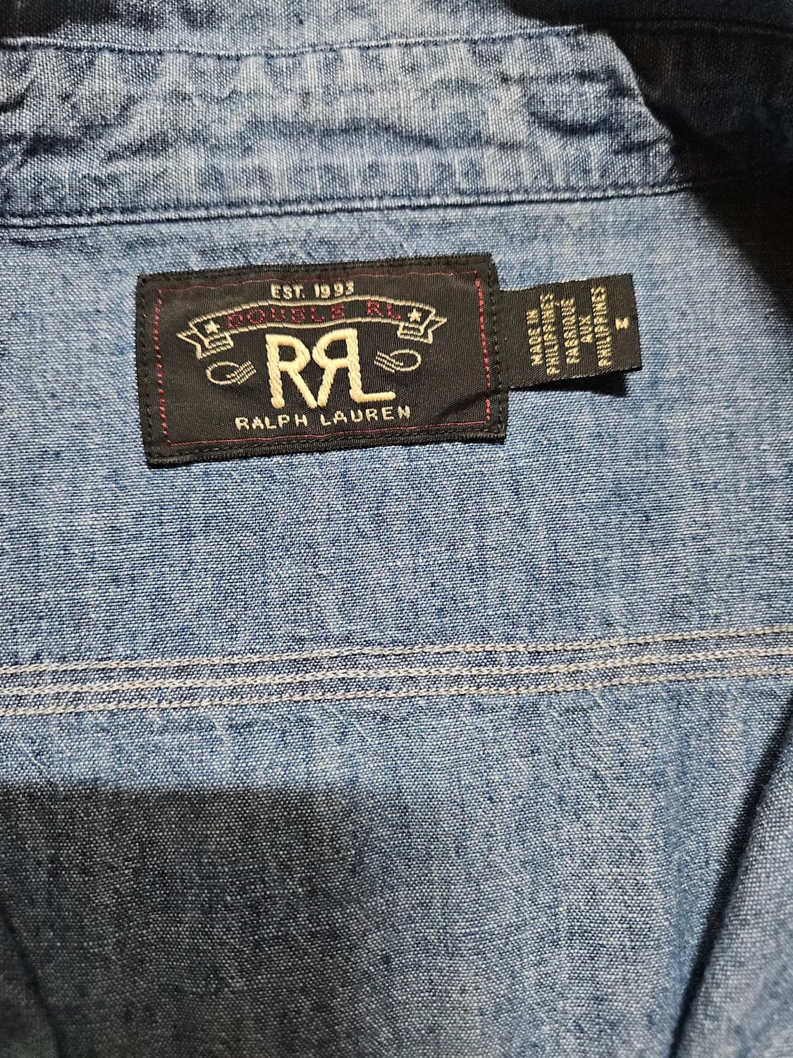 RRL 더블알엘 샴브레이셔츠 팝니다. 상품이미지5