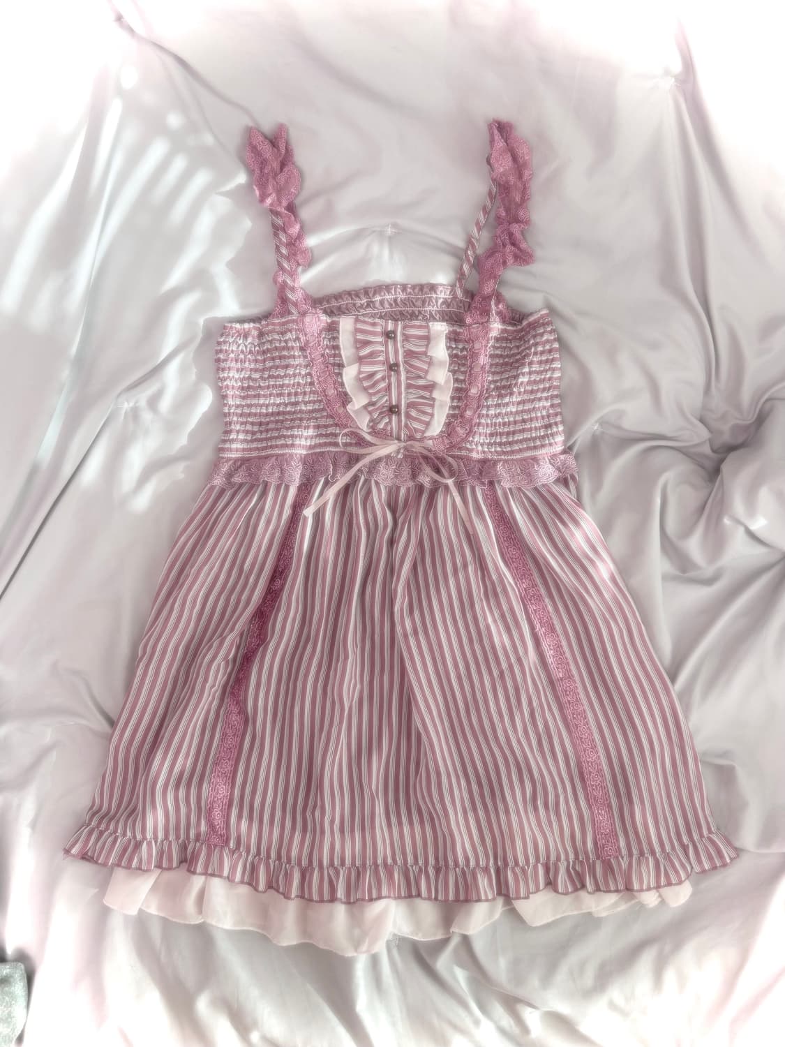 엑시즈팜 자두 스트라이프 히메갸루 원피스 모리걸 하구미 코코모리 루카 상품이미지2