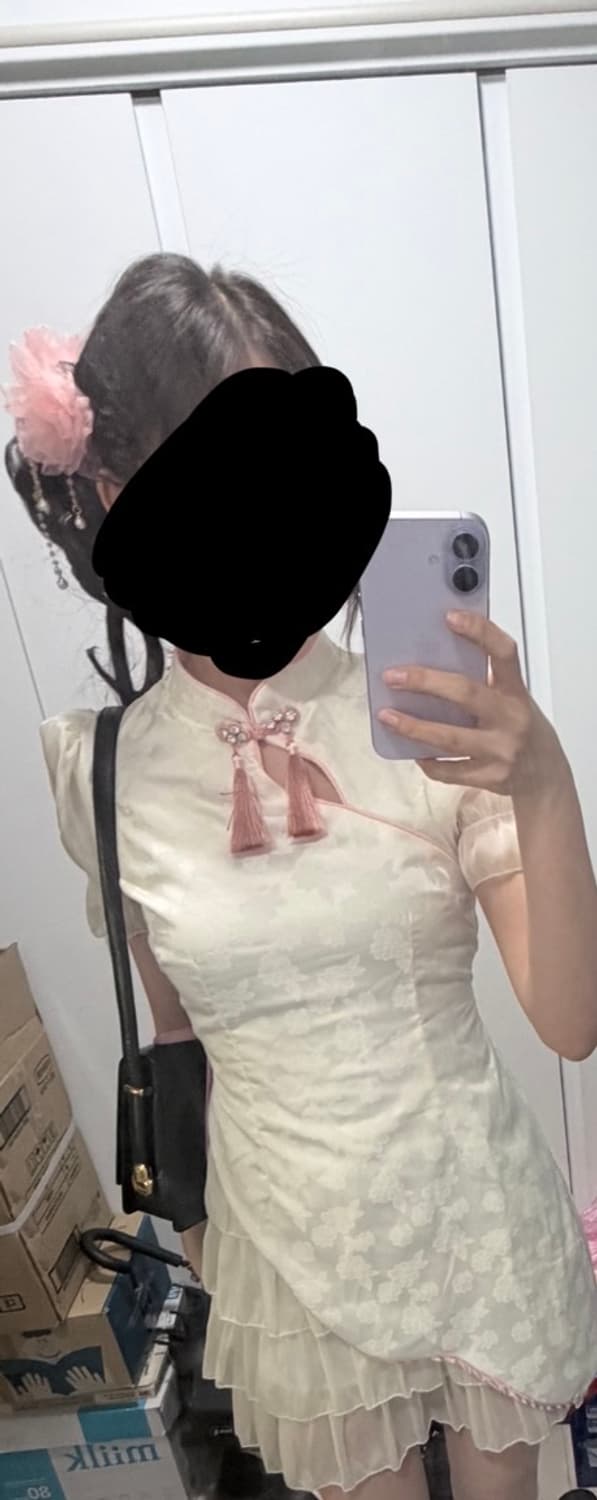 치파오+머리장식 상품이미지2