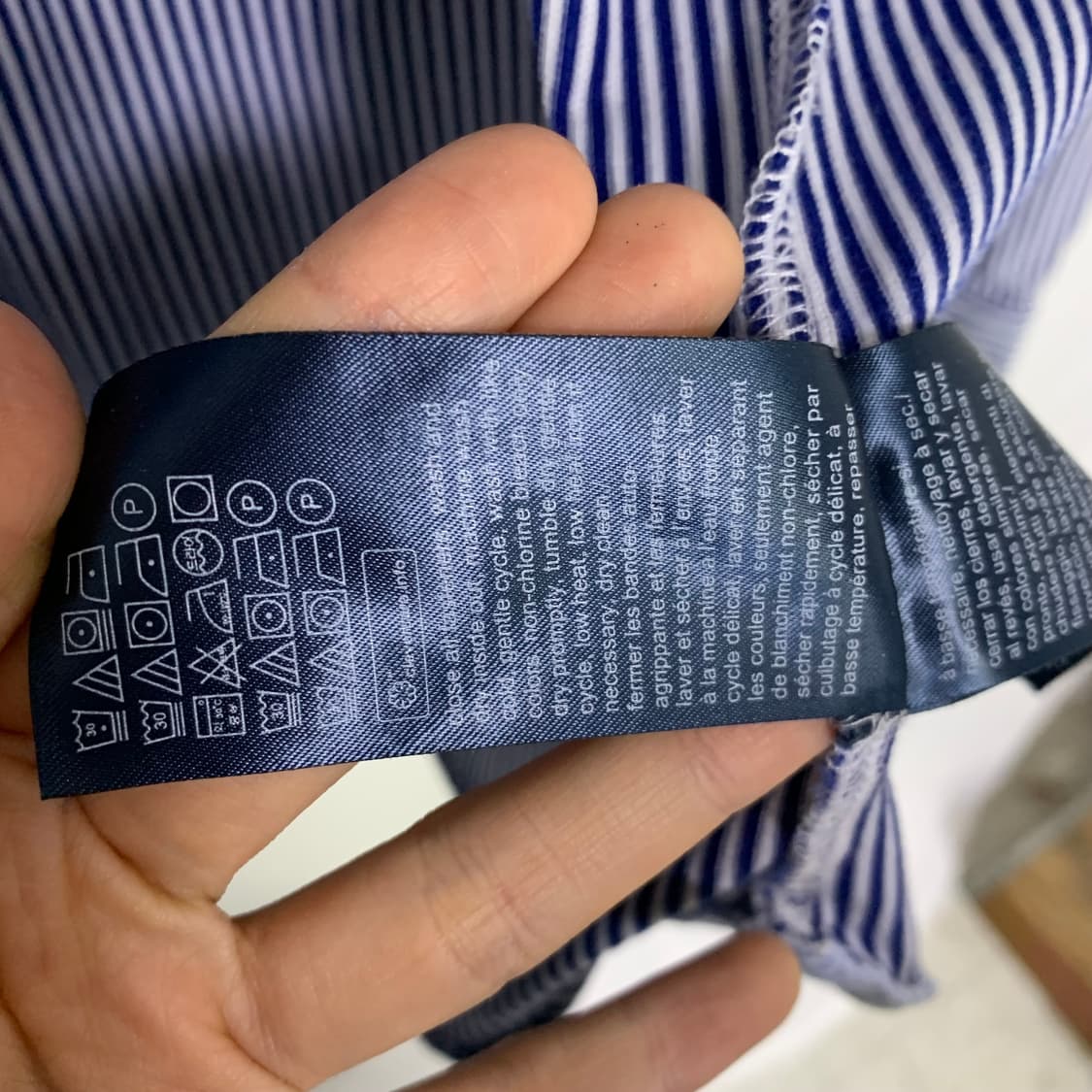 타미힐피거 스트라이프 셔츠 남방 빈티지 남녀공용 L 상품이미지10