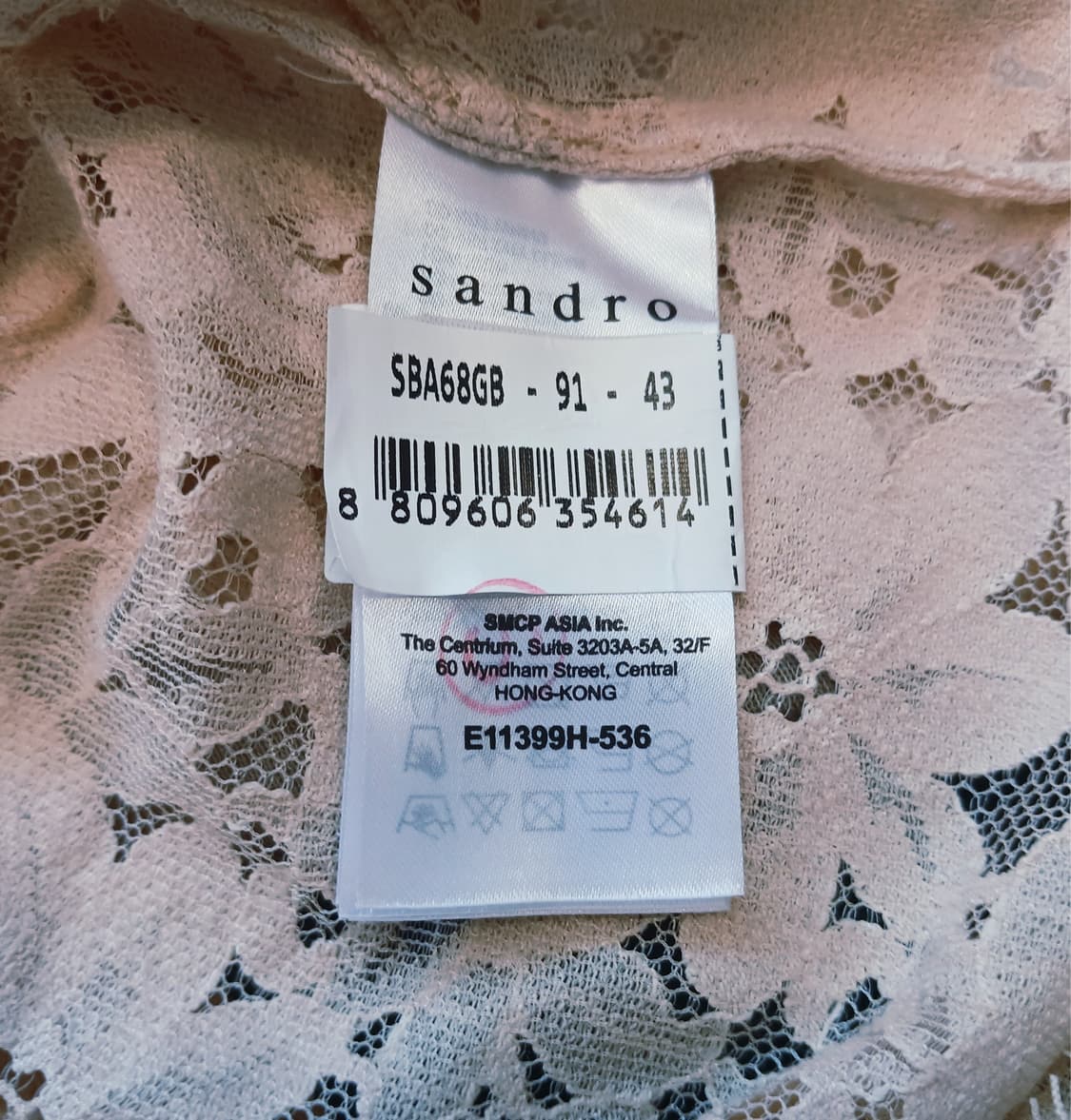 산드로 SANDRO PARIS 레이스 큐빅 장식 블라우스 / 정식 수입 상품이미지6