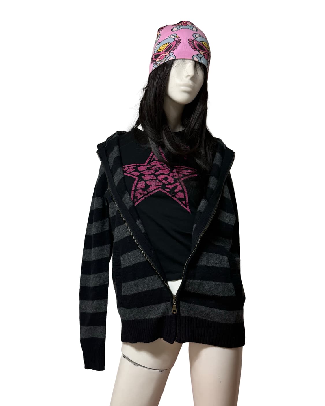 빈티지 y2k 울 후드집업 상품이미지1