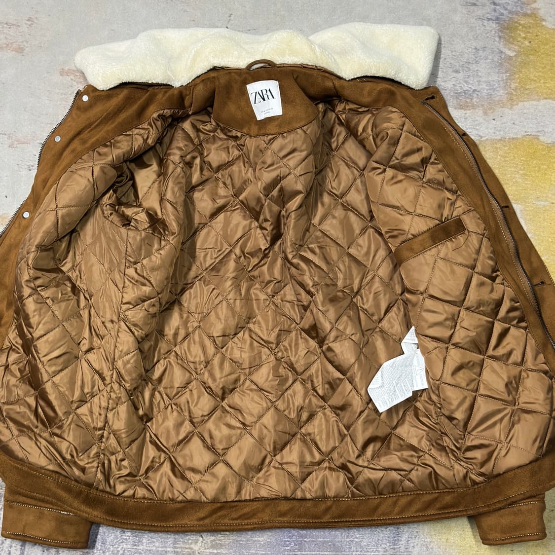 자라 스웨이드 브라운 자켓  상품이미지3