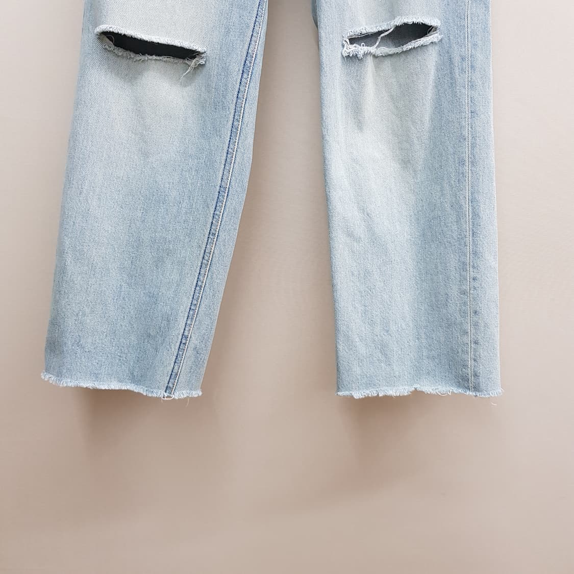 한섬 타임 2022 디스트로이드 스트레이트 데님 팬츠 61-90사이즈 상품이미지4