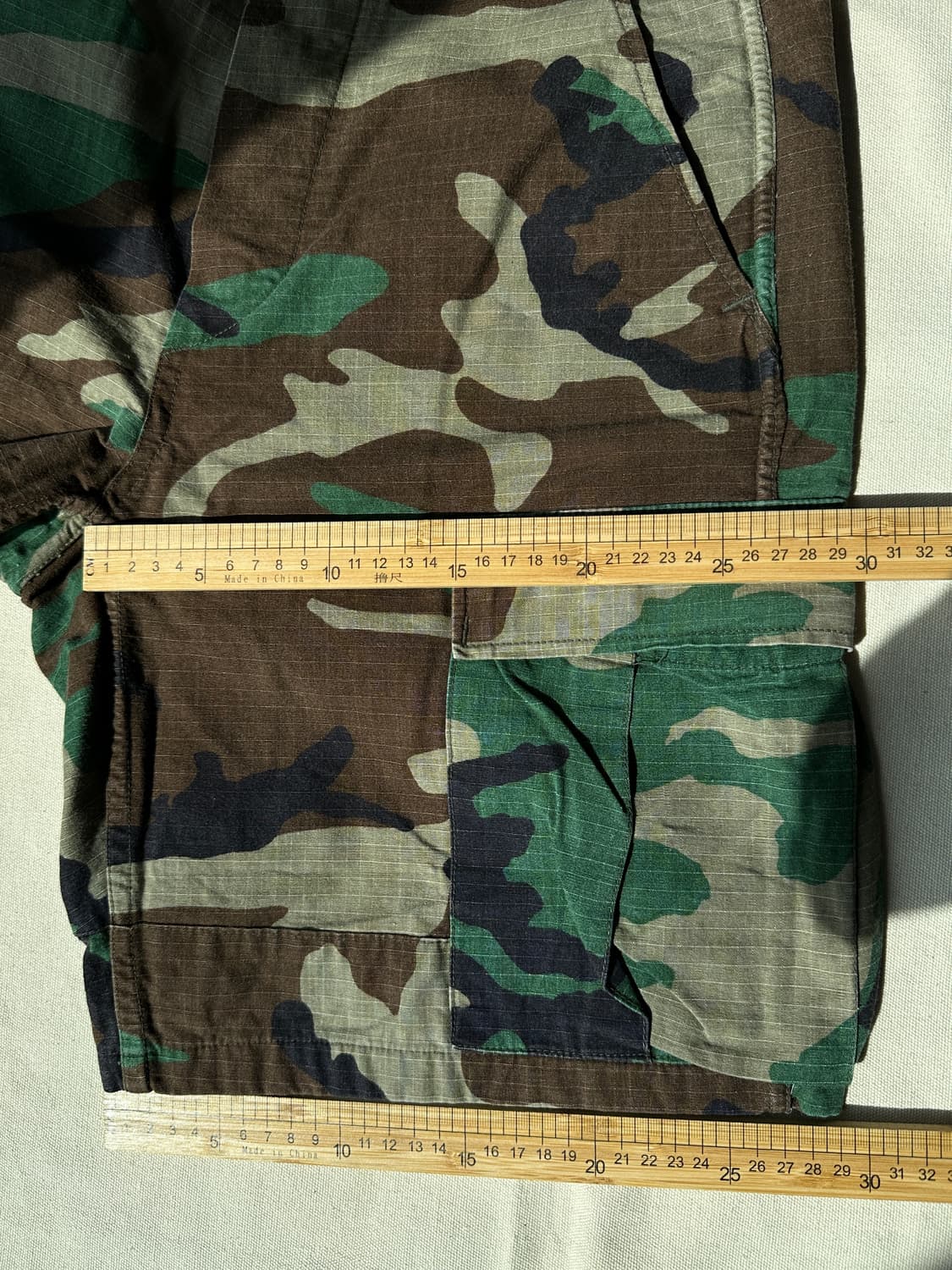 미군 우드랜드 립스탑 BDU 카고 쇼츠 S/R 30-31 상품이미지9