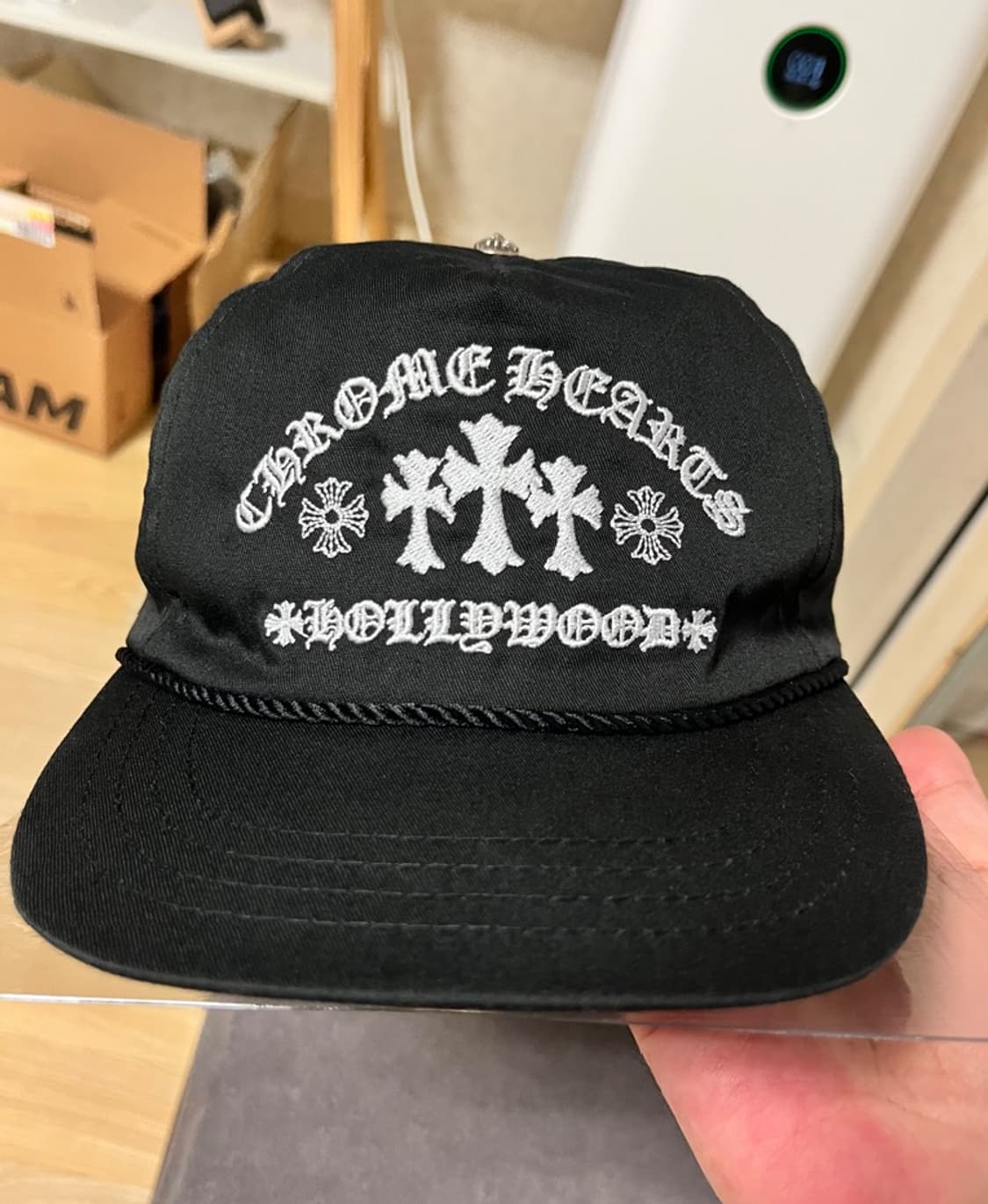 크롬하츠 가스스테이션 블랙 볼캡 상품이미지1