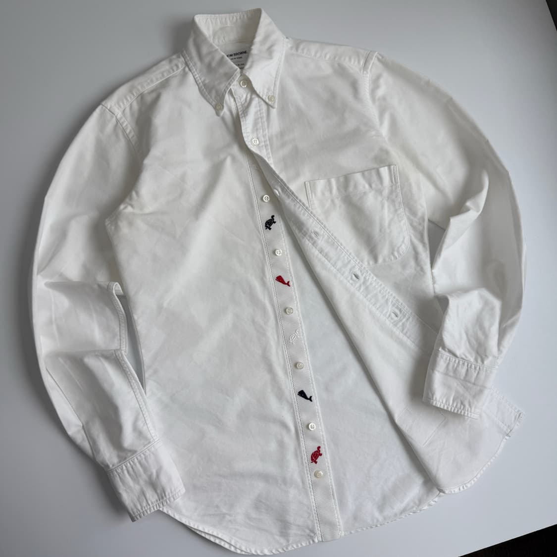 Thom browne  톰브라운 애니멀 화이트 옥스퍼드 셔츠 상품이미지1