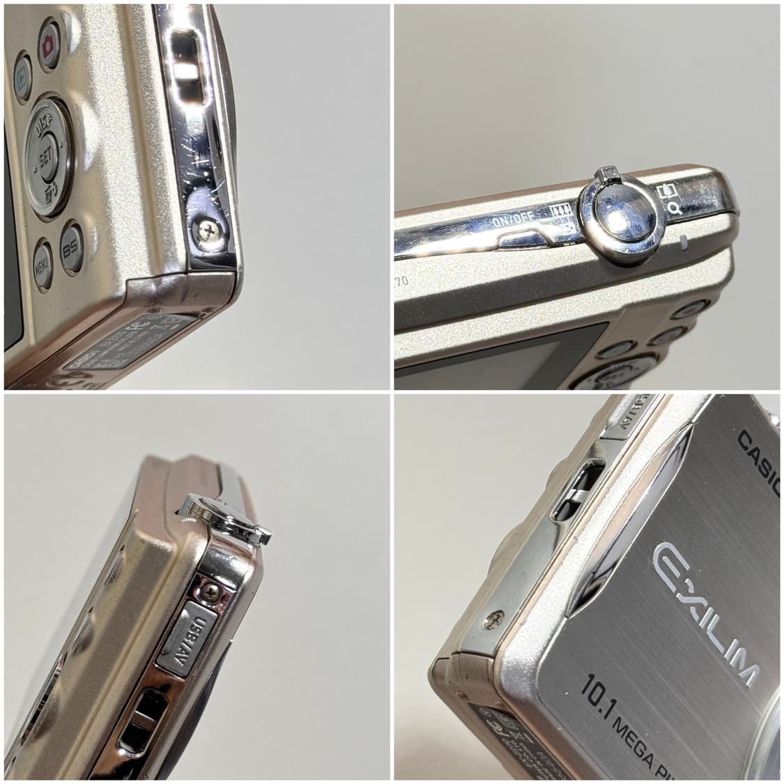 카시오 엑슬림 EX-Z270 샴페인골드 빈티지디카 상품이미지10