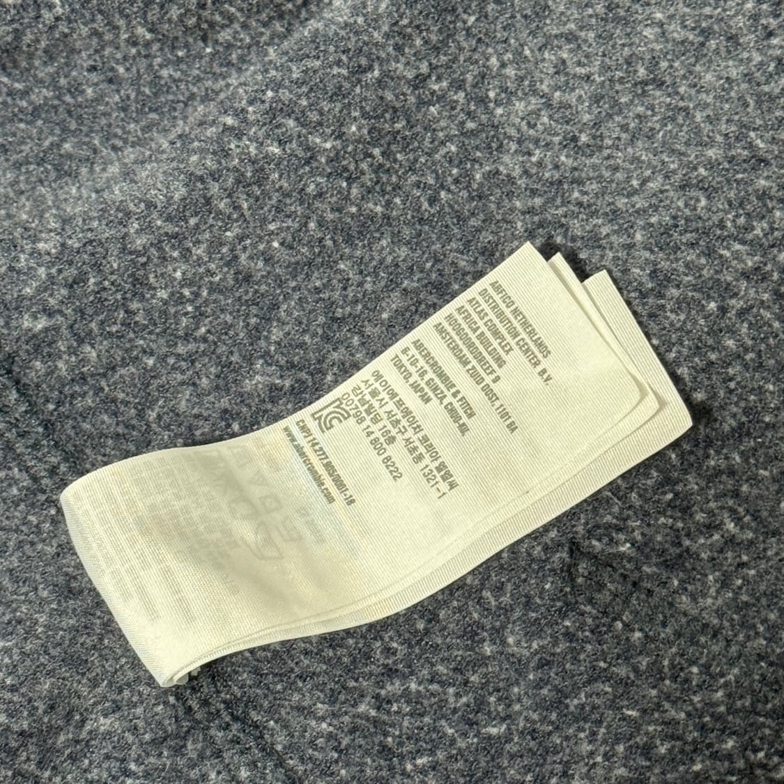 아베크롬비 핑크 스펠아웃로고 네이비 후드집업 상품이미지7