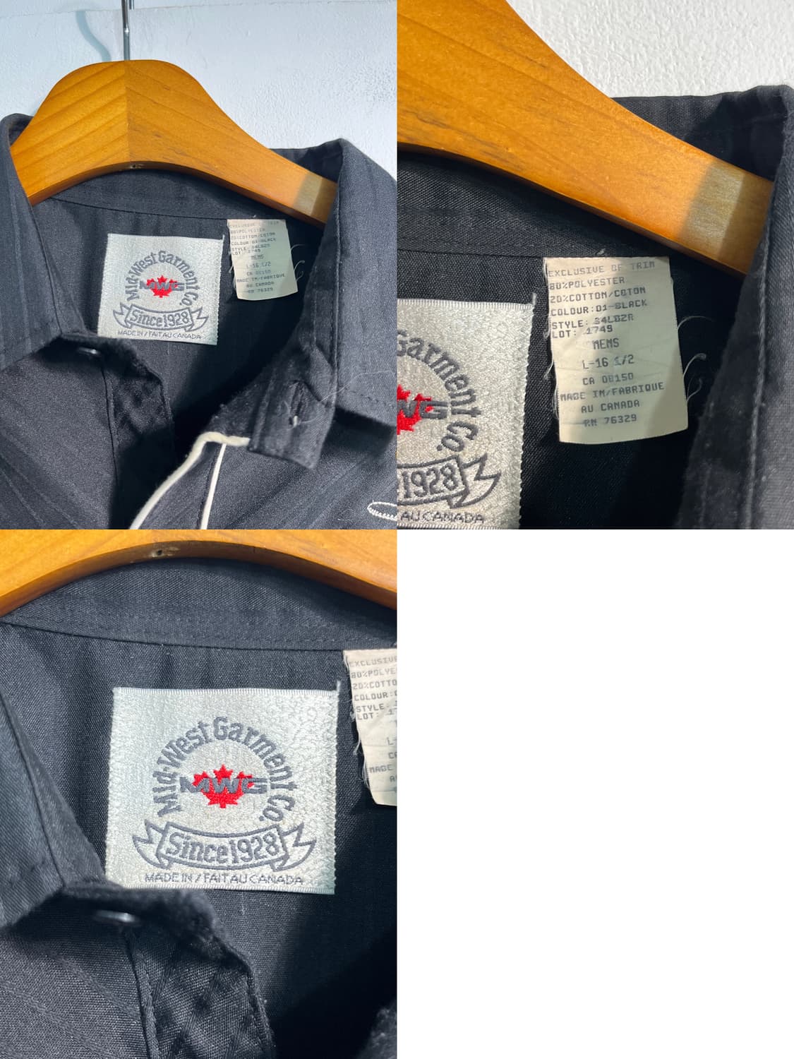 Canada 캐나다 독수리 웨스턴 셔츠 L (Canada made) 상품이미지6