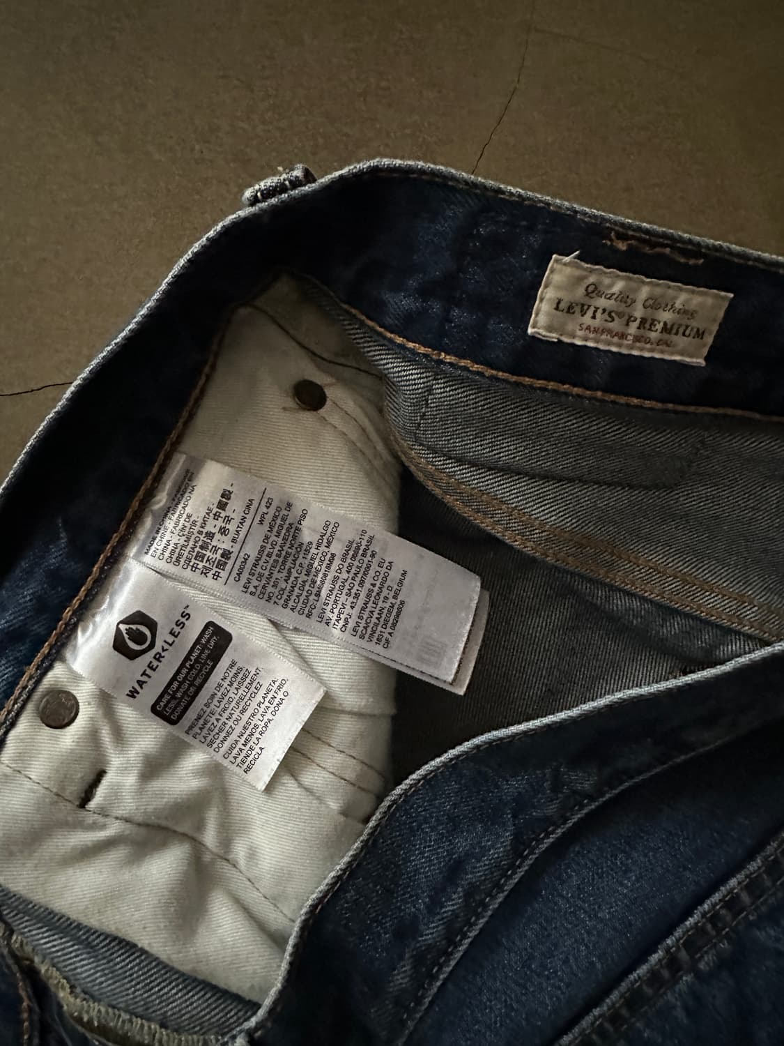 Levis Premium 501 ST 데님 팬츠 w32 상품이미지4
