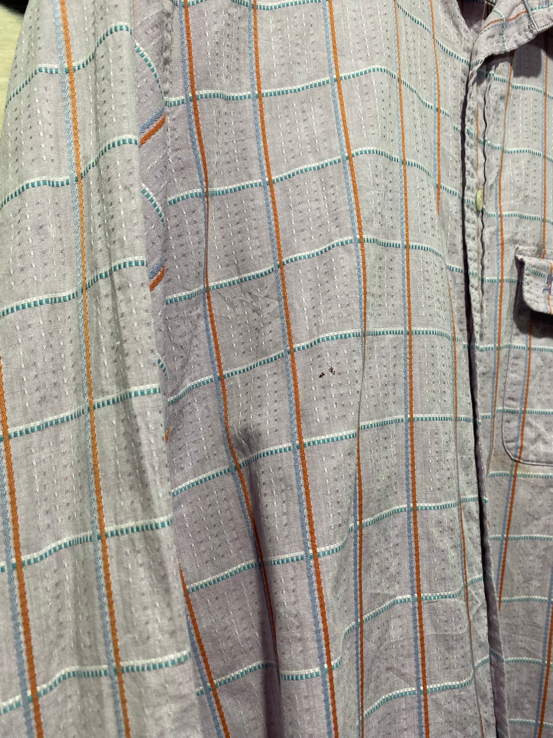 Courrege homme 체크 셔츠 상품이미지5