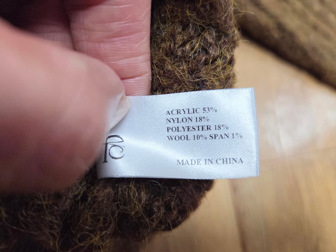 OFC 페미니크 브러쉬카라 가디건 프리사이즈 새상품 상품이미지10