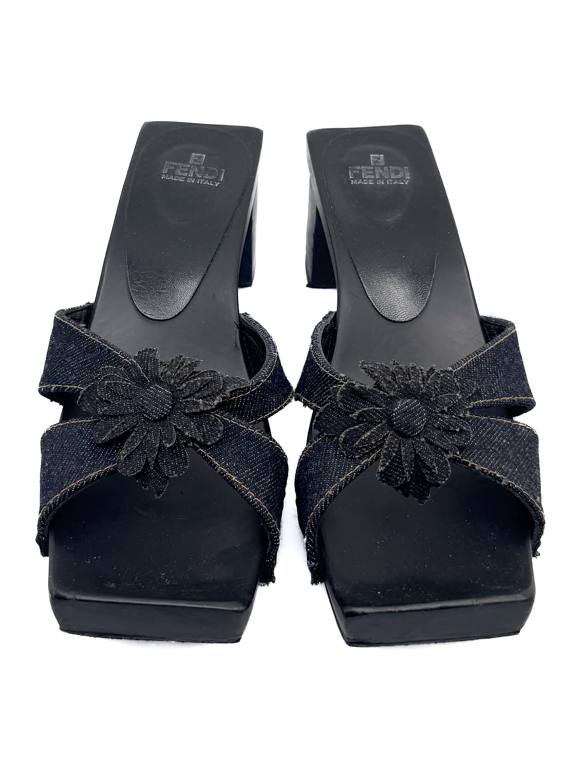Fendi Flower Denim Mules / 37 상품이미지3