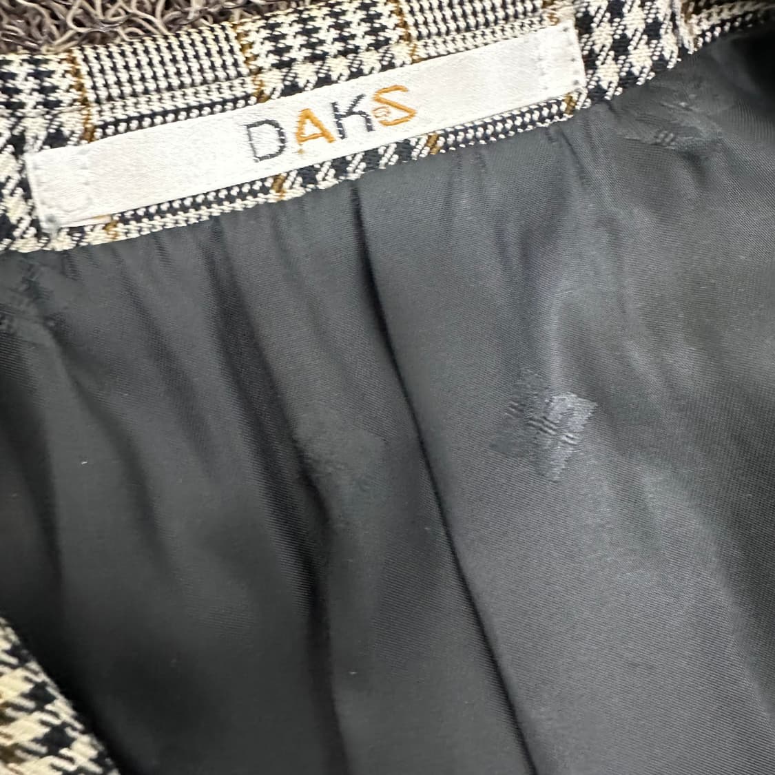 DAKS 닥스 레이디스 체크 울혼방 블레이져 자켓 88사이즈 상품이미지7