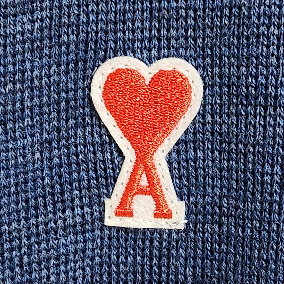 [XL] 아미 블루 스몰 하트자수 가디건 A20HK305 상품이미지3