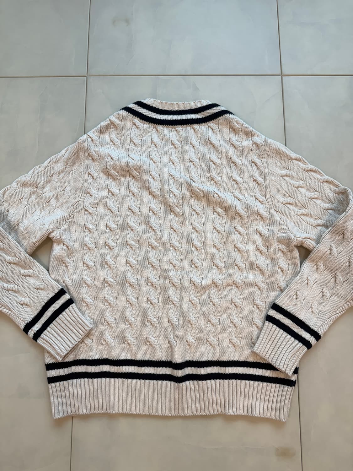 반츠 v넥 크리켓 케이블 니트 48(100-105) 상품이미지6