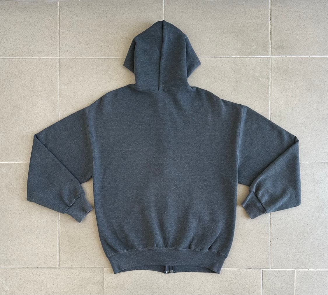 90s 빈티지 러셀 후드집업 다크그레이 L 상품이미지2