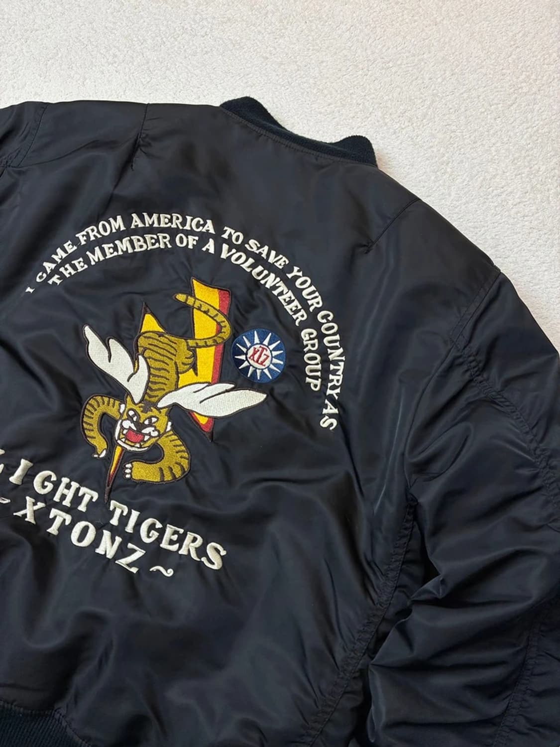 엑스톤즈 XTONZ Ma-1 패치 워크 플라이트 봄버 블루종 PN6047 상품이미지7