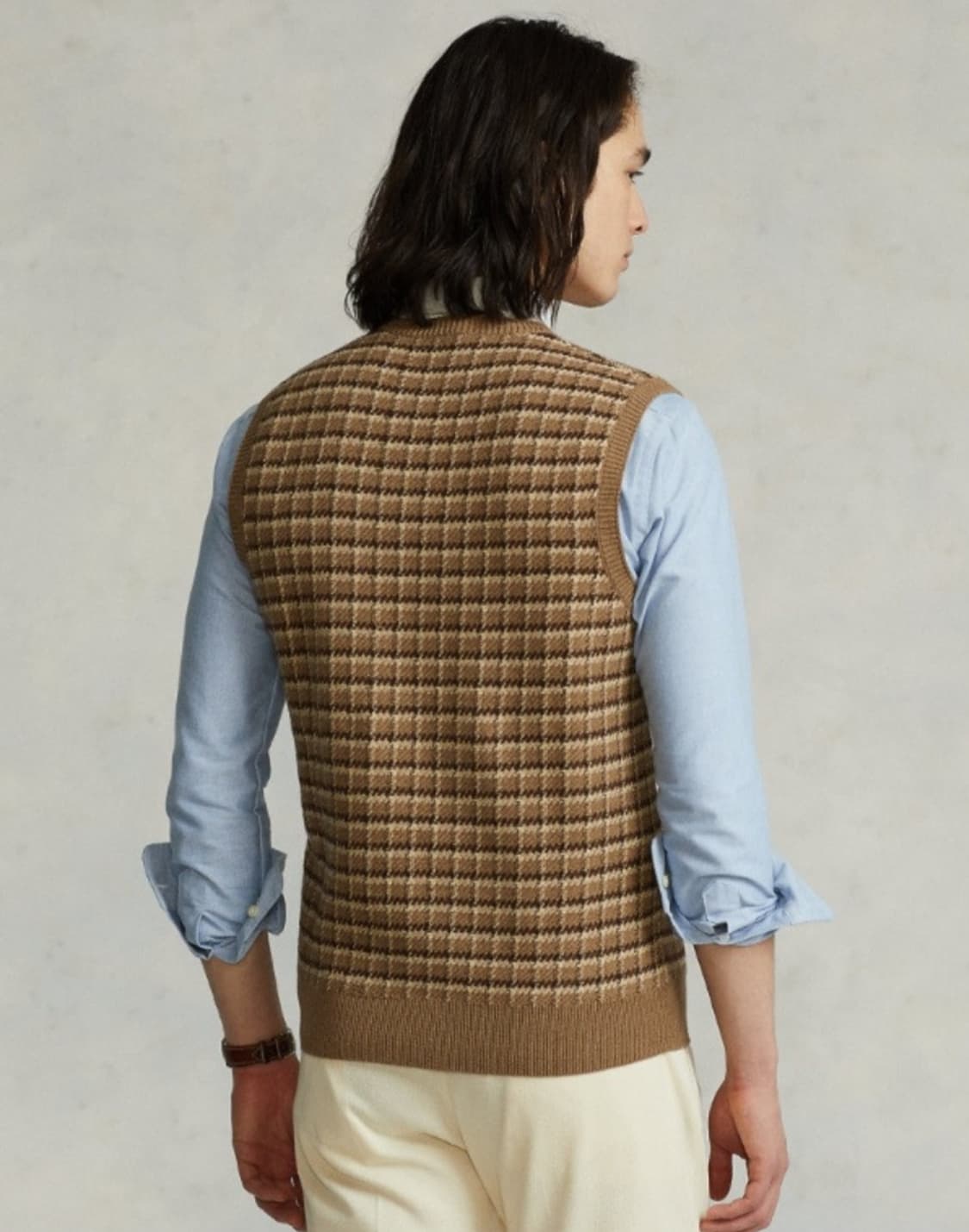 폴로 랄프로렌 코튼 캐시미어 니트 베스트M 상품이미지3