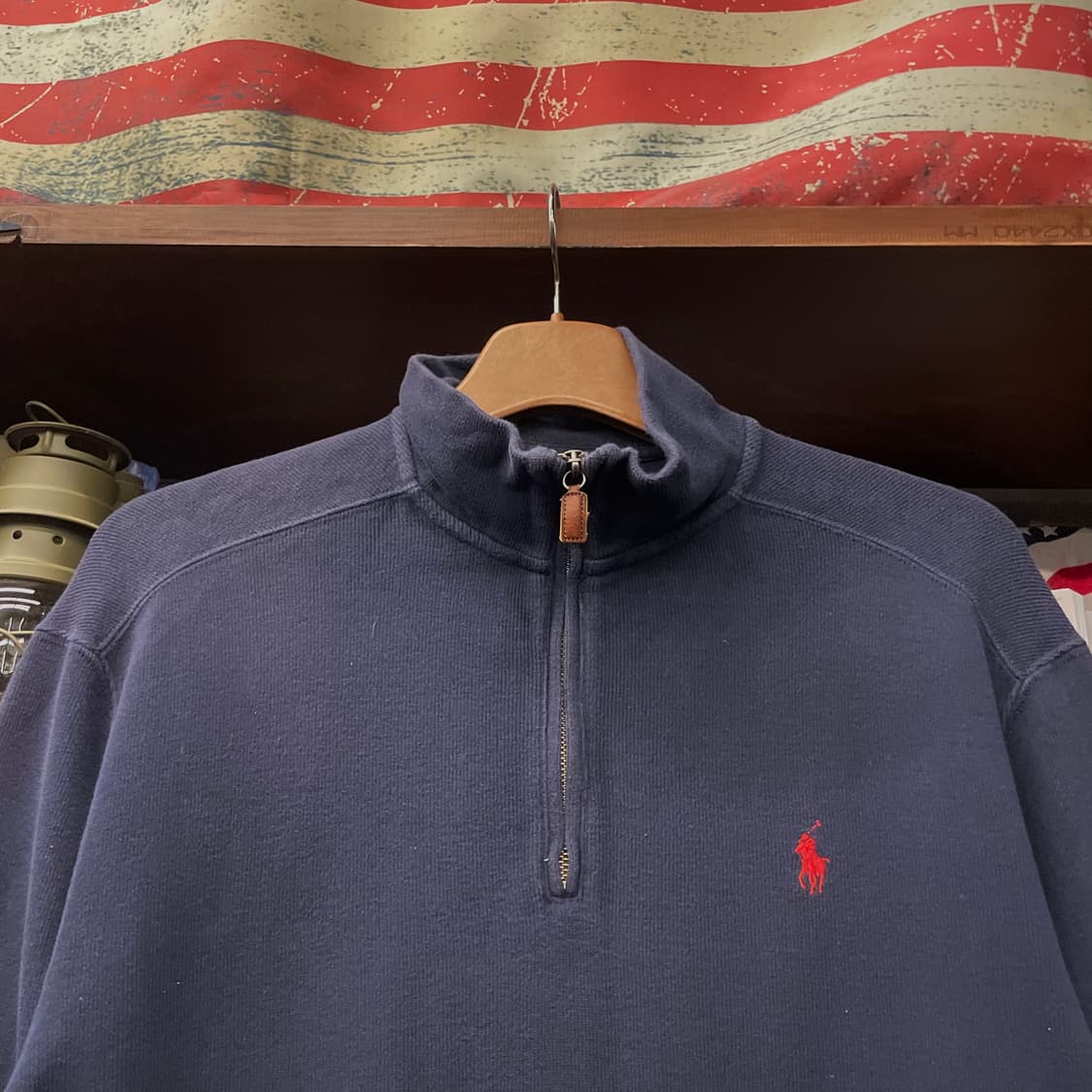90s 폴로 랄프로렌 하프 집업 코튼 니트 스웨터 상품이미지3