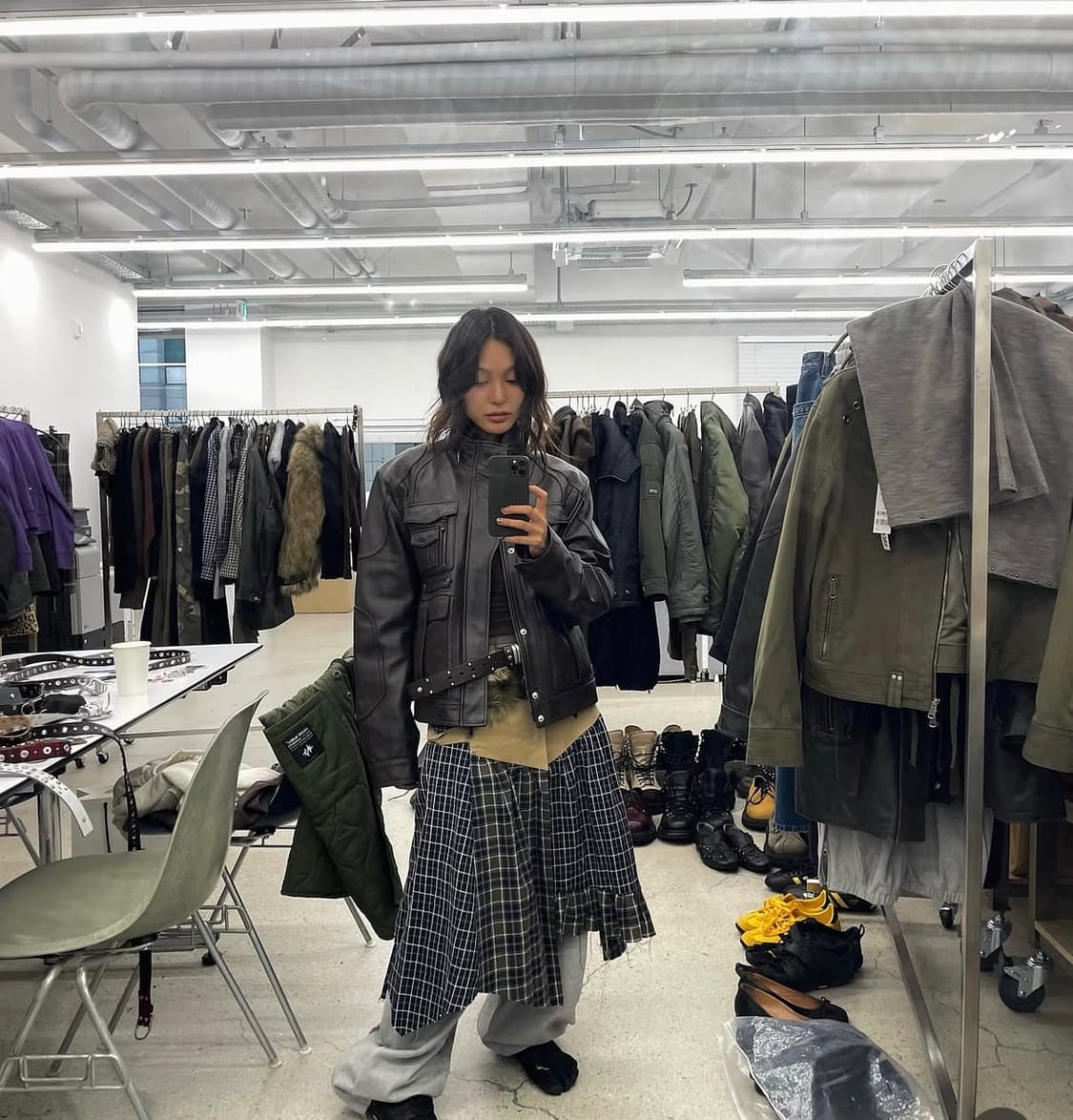 베이컨트아카이브 랩 스커트 베이지 wrap skirt beige 상품이미지3