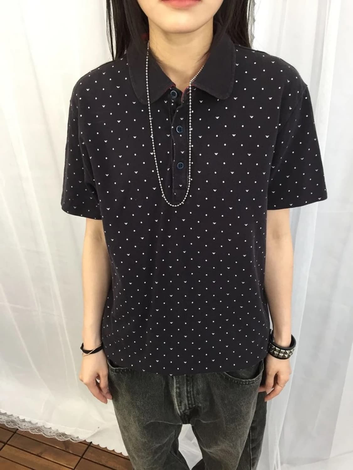Armani Jeans Dot Slim Polo Shirt 상품이미지3