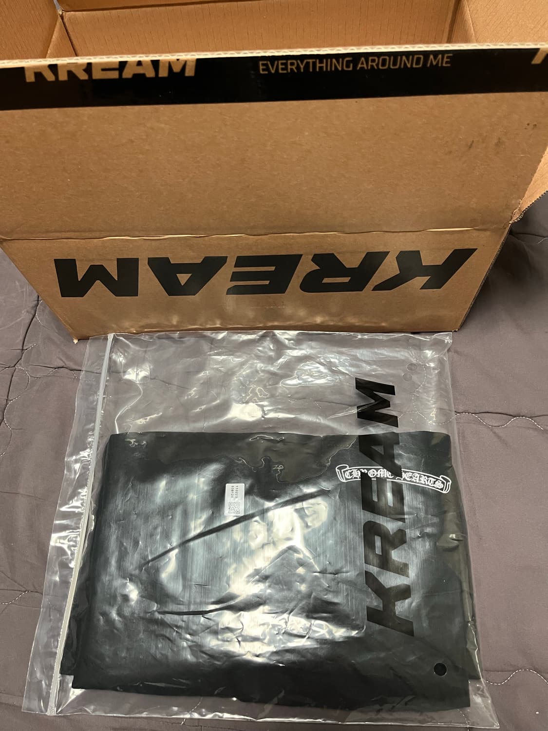 L / 크롬하츠 스크롤 로고 티셔츠 블랙 상품이미지3