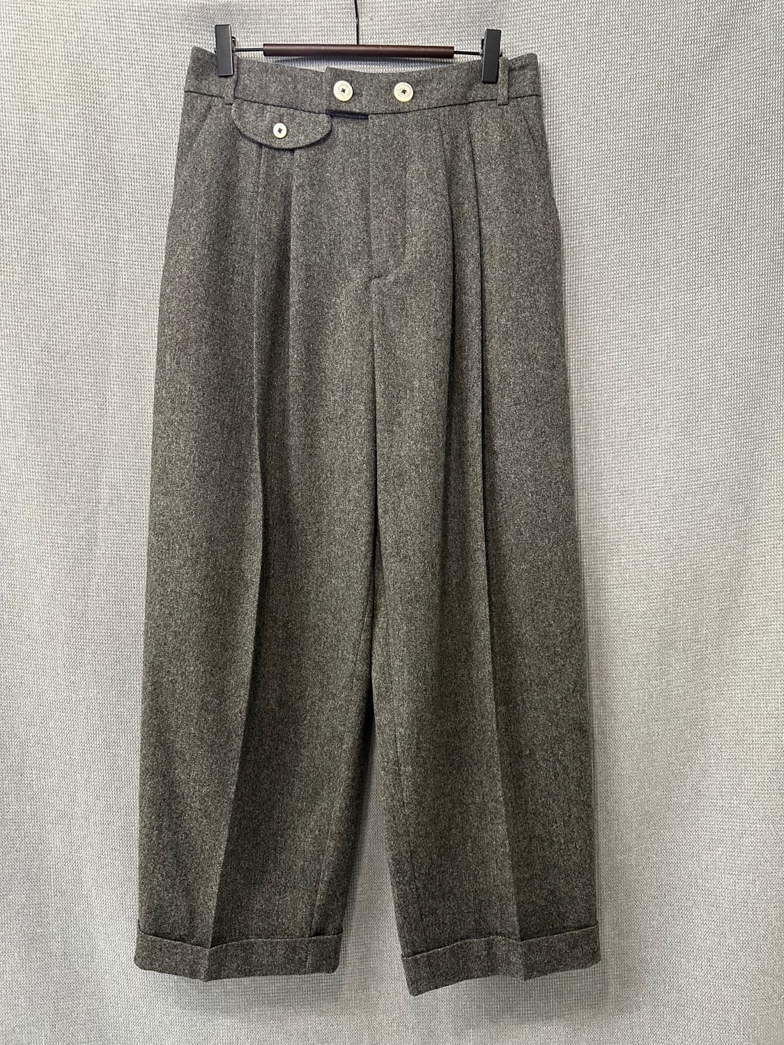 10 Corso Como x ZANINI 헤링본 더블 버튼 와이드 슬랙스 상품이미지1