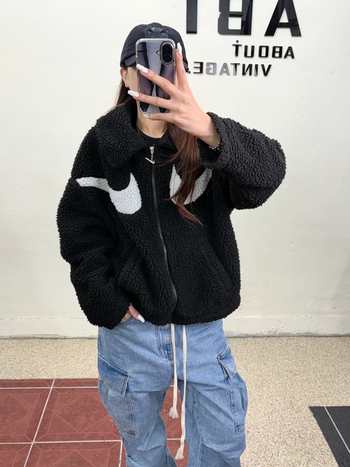 나이키 뽀글이 후리스 집업 상품이미지3