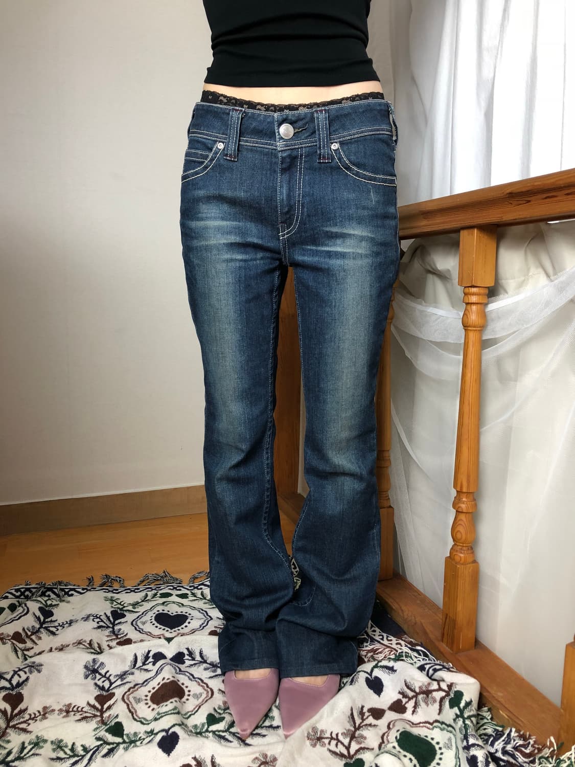 Levi's / Low-Rise Stitch Flare Jeans 상품이미지5