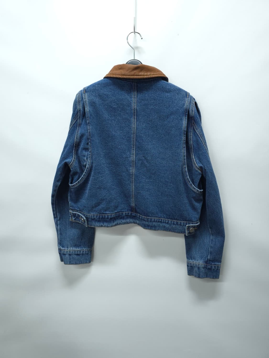 올리브데올리브 여성 레더배색 봄가을 청자켓 ( 여성55~55반 ) 상품이미지7